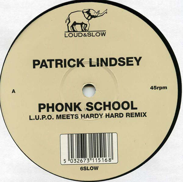 Patrick Lindsey - Phonk School - Used Vinyl Record 12" image 1