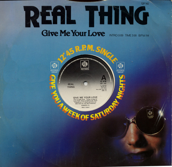 Real Thing - Give Me Your Love - Used Vinyl Record 12" image 1