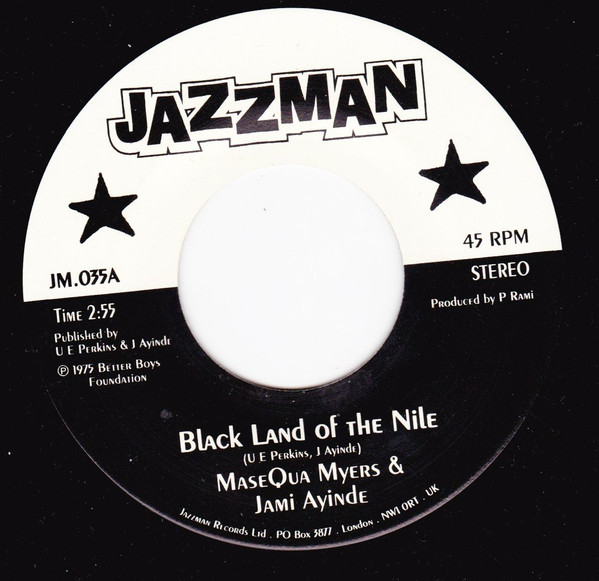 MaseQua Myers - Black Land Of The Nile / Communion Song #3 - Vinyl Re image 1