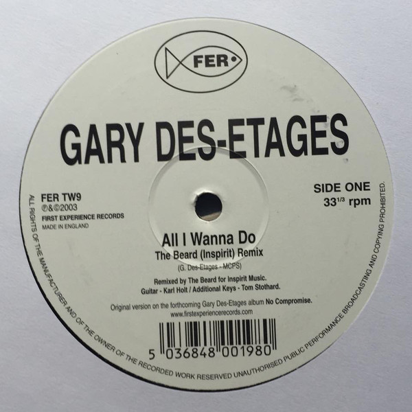 Gary Des'Etages - All I Wanna Do - Vinyl Record 12" image 1