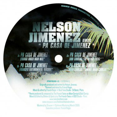 Nelson Jimenez - Pa Casa De Jimenez (Remixes) - Vinyl Record 12" image 1