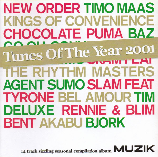 Various - Tunes Of The Year 2001 - Used CD image 1