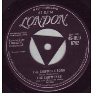 Chipmunks - Chipmunk Song - Used Vinyl Record 7" image 1
