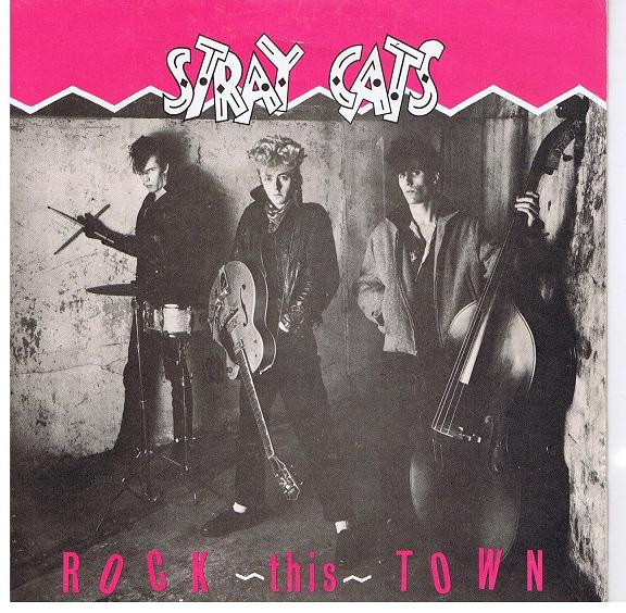 Stray Cats - Rock This Town - Used Vinyl Record 7" image 1