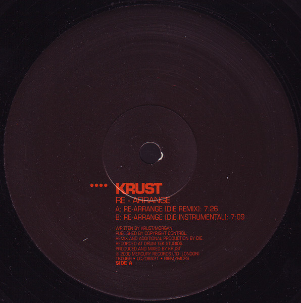 Krust - Re-Arrange - Used Vinyl Record 12" image 1
