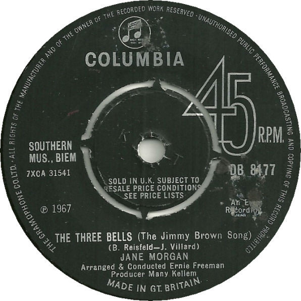 The Three Bells (The Jimmy Brown Song) / I Want To Be With You