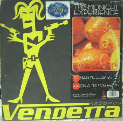 Midnight Experience - Orange EP - Used Vinyl Record 12" image 1