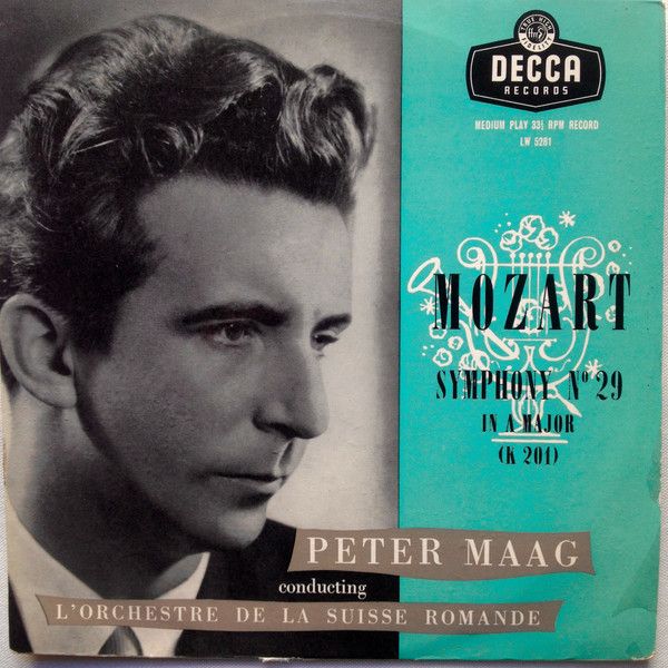 Wolfgang Amadeus Moz - Symphony N°29 In A Major (K 201) - Used Vinyl image 1