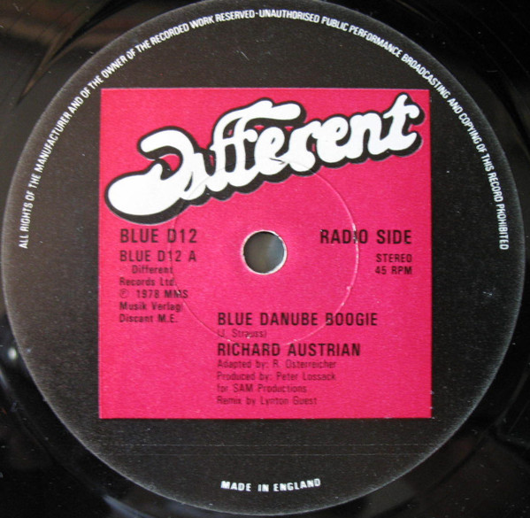 Richard Austrian - Blue Danube Boogie - Used Vinyl Record 12" image 1