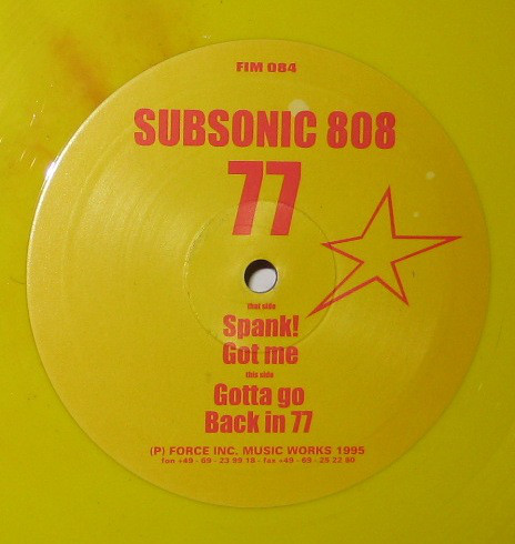Subsonic 808 - 77 - Used Vinyl Record 10" image 1