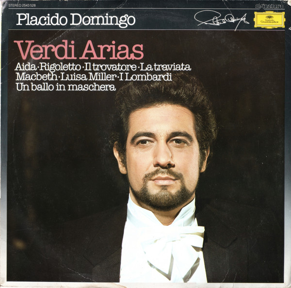Placido Domingo - Verdi Arias - Used Vinyl Record image 1