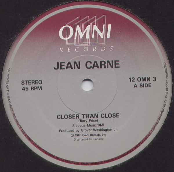 Jean Carn - Closer Than Close - Used Vinyl Record 12" image 1