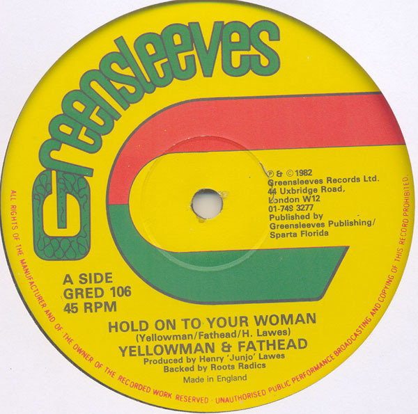 Yellowman & Fathead - Rub A Dub A Play / Hold On To Your Woman - Used Vi image 1