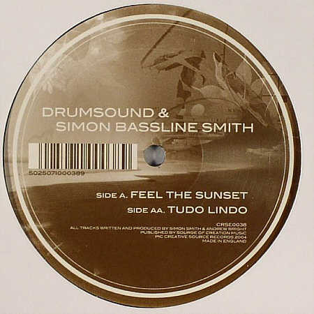 Drumsound & Simon "B - Feel The Sunset / Tudo Lindo - Used Vinyl Reco image 1