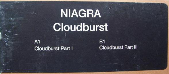 Niagra - Cloudburst - Used Vinyl Record 12" image 1