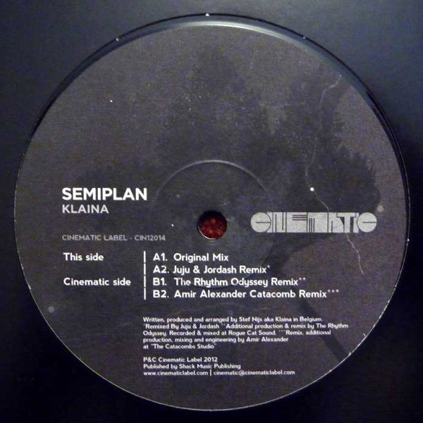 DJ Klaina - Semiplan - Vinyl Record 12" image 1