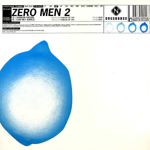 Zero Men - Shadow Nation / Low Key Sonics - Used Vinyl Record 12" image 1