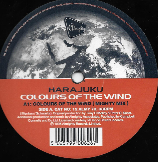 Harajuku - Colours Of The Wind - Used Vinyl Record 12" image 1