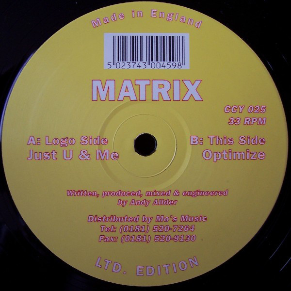 Matrix - Just U & Me - Used Vinyl Record 12" image 1