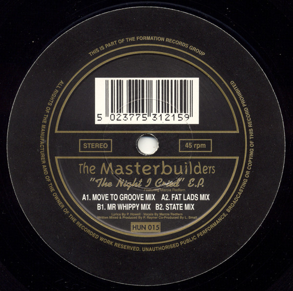 Masterbuilders - Night I Cried E.P. - Used Vinyl Record 12" image 1