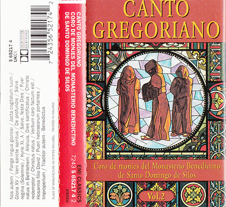 Coro De Monjes Del M - Canto Gregoriano Vol. 2 - Used Cassette