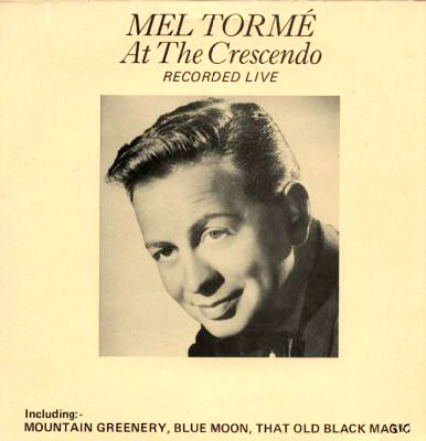 Mel Tormé - At The Crescendo - Used Vinyl Record image 1