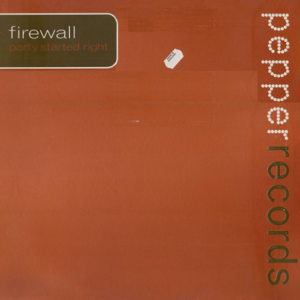 Firewall - Party Started Right - Used Vinyl Record 12" image 1