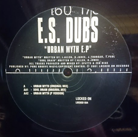 E.S. Dubs - Urban Myth E.P - Used Vinyl Record 12" image 1
