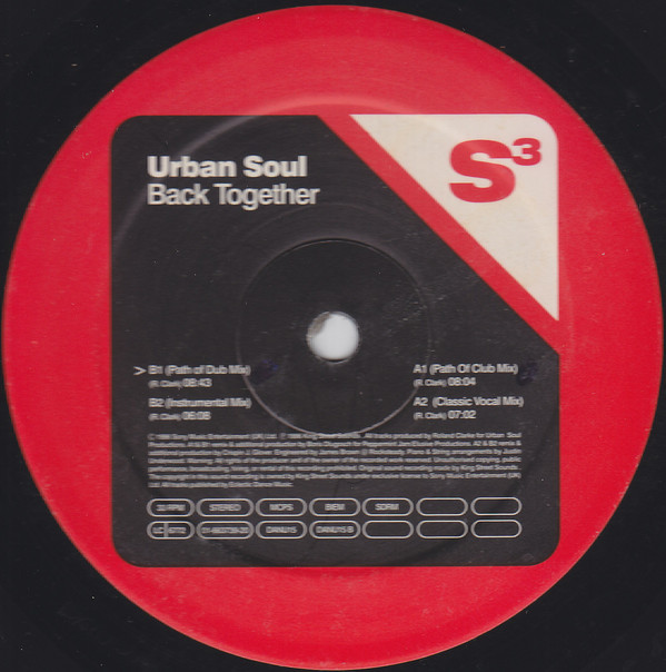 Urban Soul - Back Together - Used Vinyl Record 12" image 1