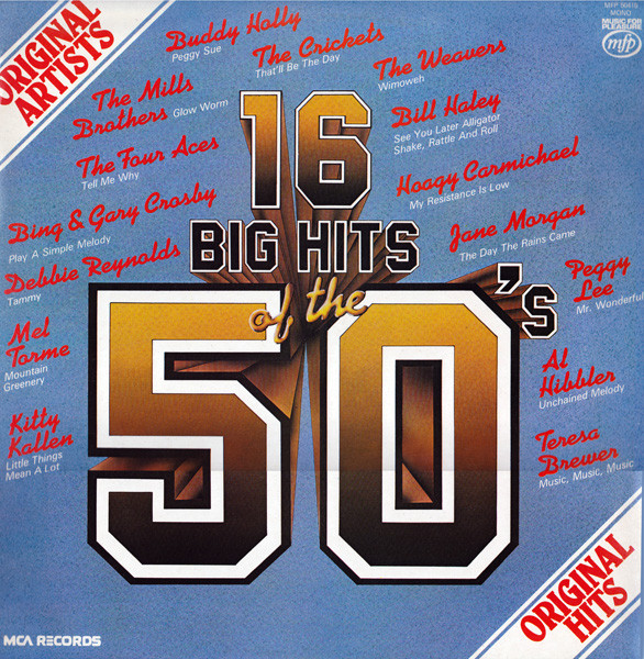 Various - 16 Big Hits Of The 50's - Used Vinyl Record image 1