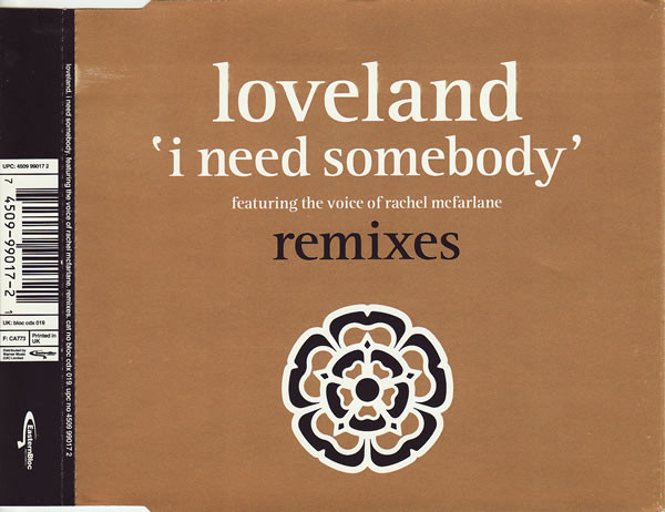 Loveland - I Need Somebody - Remixes - Used CD image 1