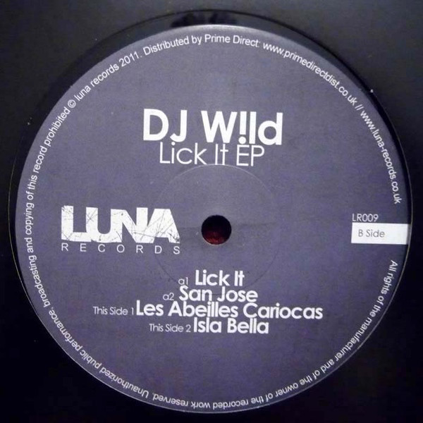 DJ Wild - Lick It EP - Vinyl Record 12" image 1