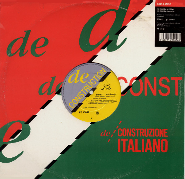 Gino Latino - No Sorry - Used Vinyl Record 12" image 1