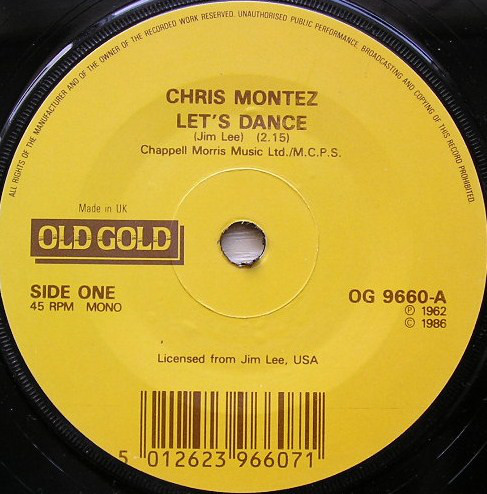 Chris Montez - Let's Dance - Used Vinyl Record 7" image 1