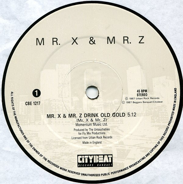 Mr. X & Mr. Z Drink Old Gold