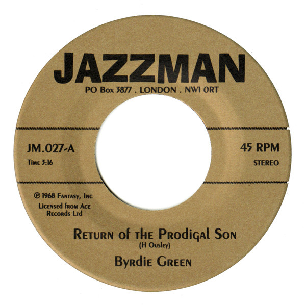 Byrdie Green - Return Of The Prodigal Son / The Church Is Within Us, image 1