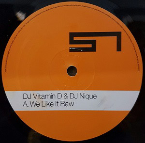 DJ Vitamin D & DJ Ni - We Like It Raw - Used Vinyl Record 12" image 1