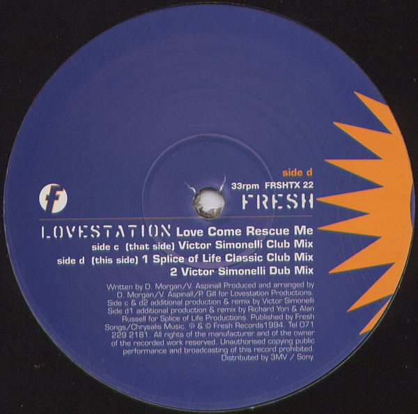 Lovestation - Love Come Rescue Me (Victor Simonelli & Splice Of Life image 1