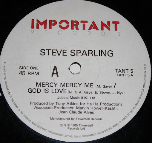 Steve Sparling - Mercy Mercy Me/God Is Love - Used Vinyl Record 12" image 1