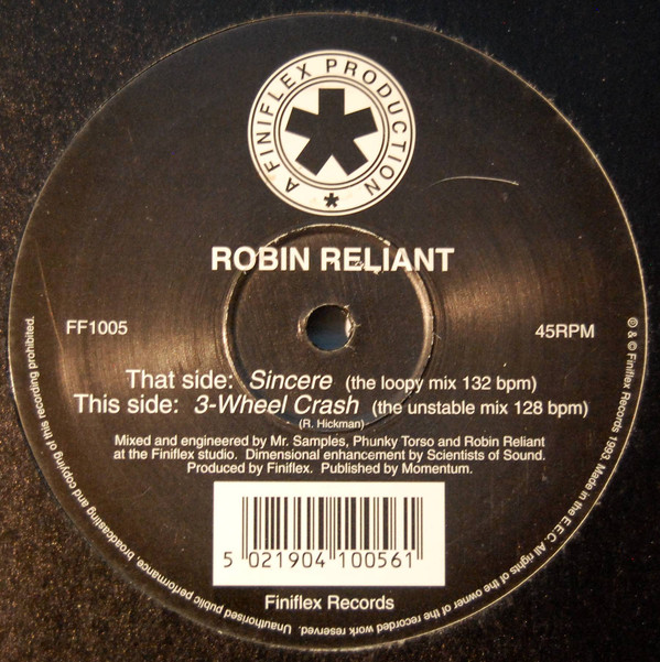 Robin Reliant - Sincere - Used Vinyl Record 12" image 1