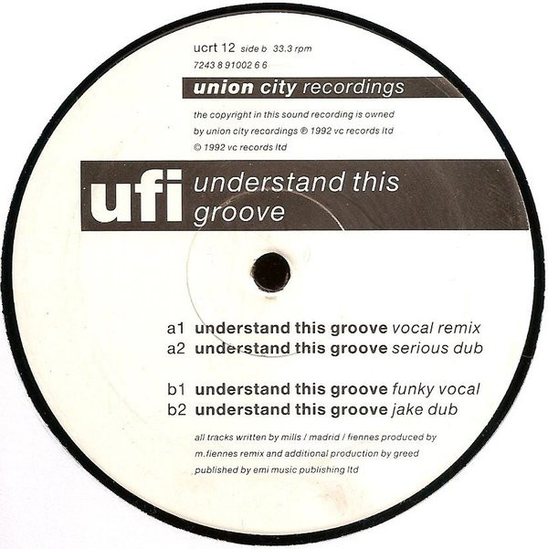 UFI - Understand This Groove - Used Vinyl Record 12" image 1