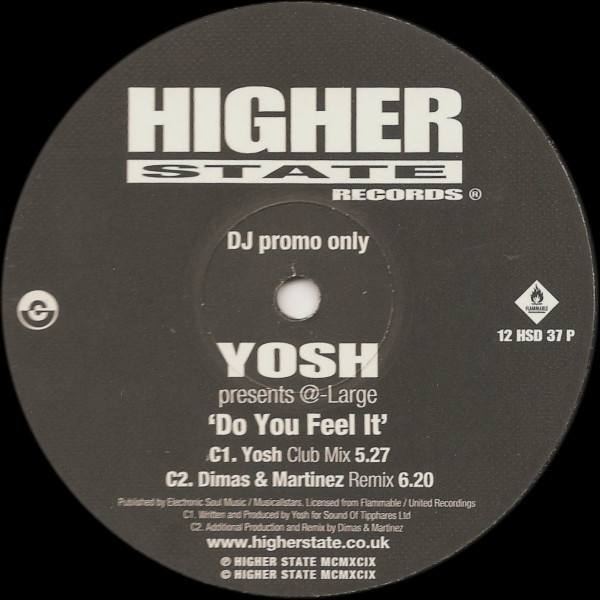 Yosh - Do You Feel It - Used Vinyl Record 12" image 1
