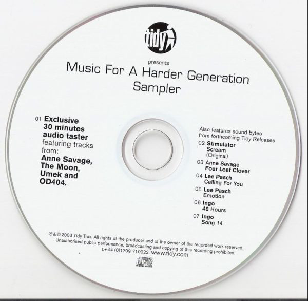 Music For A Harder Generation Sampler