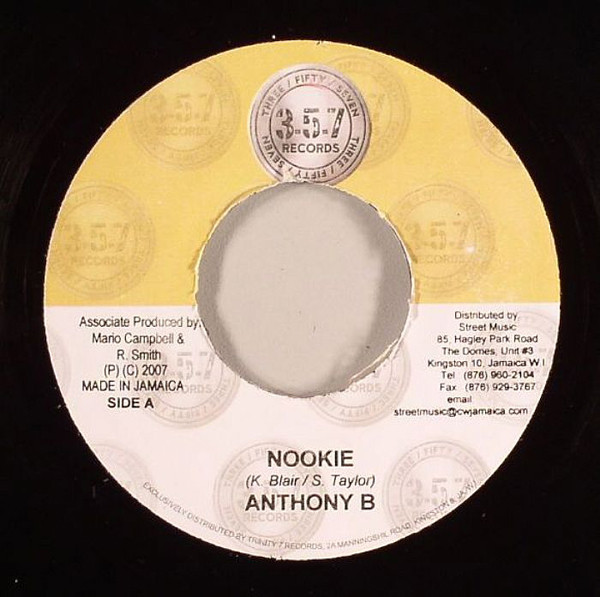 Anthony B - Nookie / Conman - Vinyl Record 7" image 1