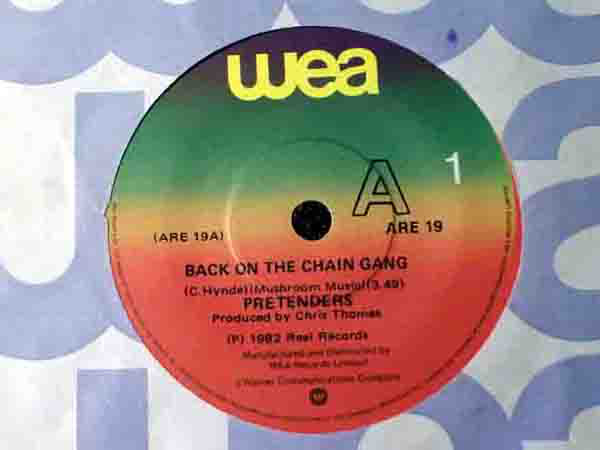 Pretenders - Back On The Chain Gang - Used Vinyl Record 7" image 1