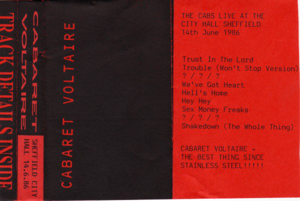 Sheffield City Hall 14.6.86