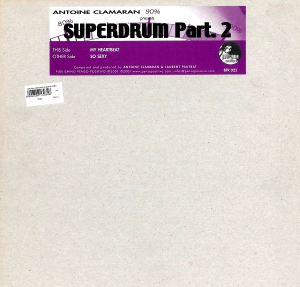 Antoine Clamaran - Superdrum Part. 2 - Used Vinyl Record 12" image 1
