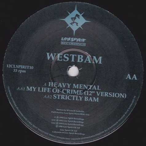 WestBam - Heavy Mental - Used Vinyl Record 12" image 1