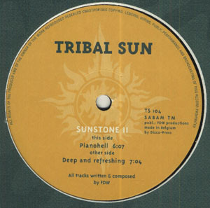 Sunstone - Pianohell / Deep And Refreshing - Used Vinyl Record 12" image 1