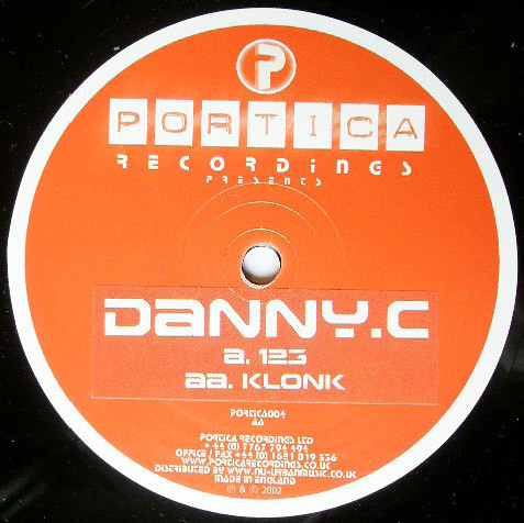 Danny C - 123 / Klonk - Used Vinyl Record 12" image 1